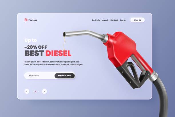Fuel sale. 3d fueling pump petrol gas oil station advertising discount banner, refill gun fills petroleum bank crude diesel energy marketing automotive market vector illustration Fuel sale. 3d fueling pump petrol gas oil station advertising discount banner, refill gun fills petroleum bank crude diesel energy marketing automotive vector illustration of petrol gasoline oil fossil fuel stock illustrations