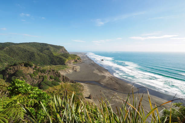 istock Whatipu and Karekare beaches from Comans Track on cloudy summer day 1455694029