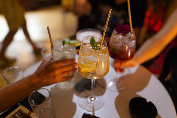 istock Lovely party cocktail night 1455694906