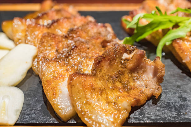 Barbecue, grilled pork belly