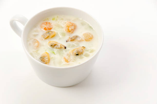 delicious homeade Clam chowder with shrimp
