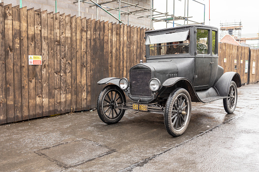 Bentley 4½ Litre Supercharged or Bentley Blower vintage classic car. The car is doing a demonstration drive during the 2017 Classic Days event at Schloss Dyck.