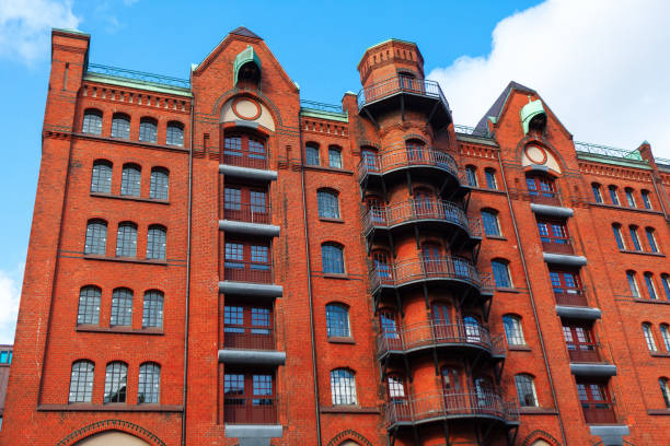 istock Red brick residential house in Germany 1455706259