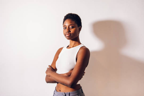 istock black woman posing on a white background studio 1455709776