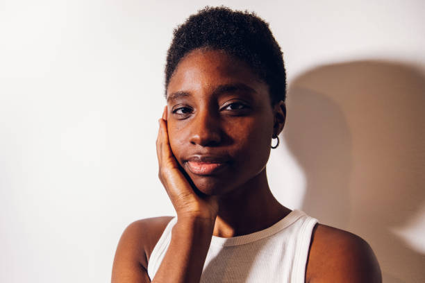 istock black woman portrait showing his face 1455709897