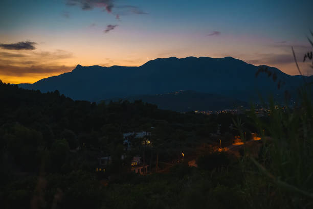 istock Sunset over Monte Petrella mountain in Italy. 1455711400