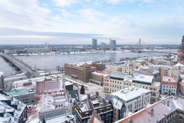istock Riga capital of Latvia winter scenery 1455711510