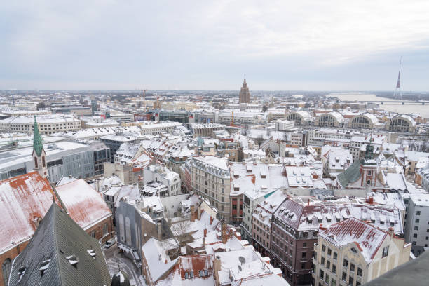 istock Riga capital of Latvia winter scenery 1455711511