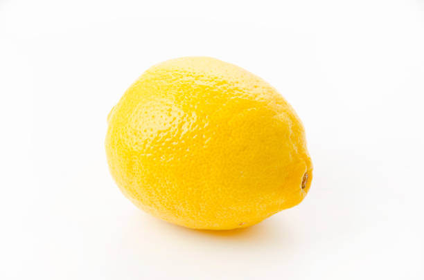 Fresh Lemon Isolated on White Background   