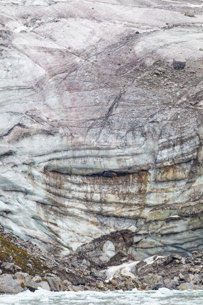 istock Glacial ice floating and calving in the Arctic landscape. 1455713428