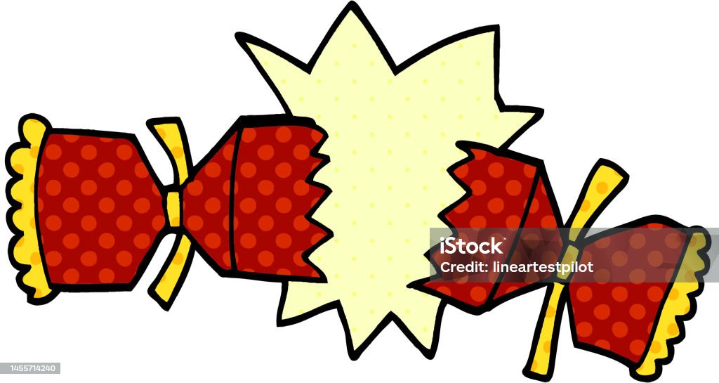 Exploding Cracker Cartoon Cartoon Doodle Cracking Cracker Stock Illustration - Download Image Now ...