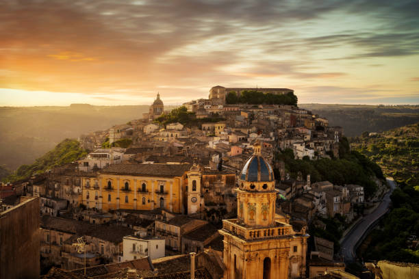 Ragusa in Sicily Italy taken in Summer 2022 stock photo