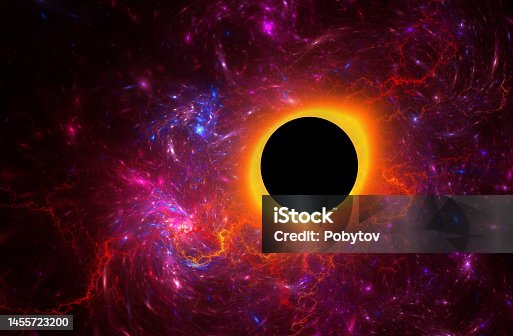 istock Outer space fantasy, collapsar 1455723200