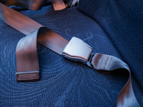 Aircraft Economy Class Seat and Seat Belt