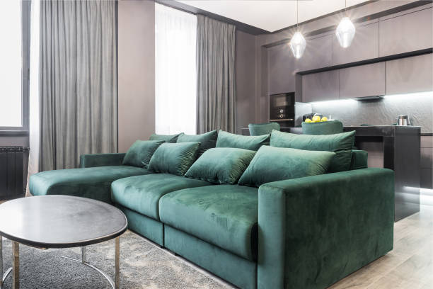 istock Living room and kitchen 1455727531