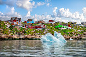 Iceberg floating in front of Ilulissat, Greenland