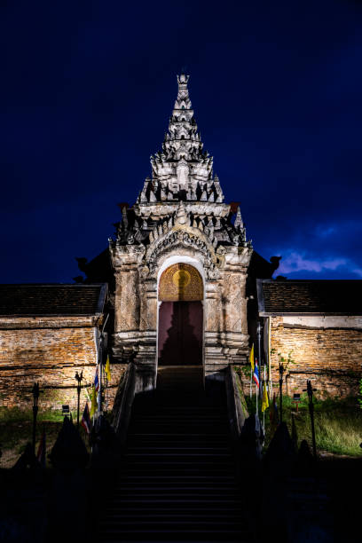 istock Phra Thad Lampang Luang temple in the night 1455734857