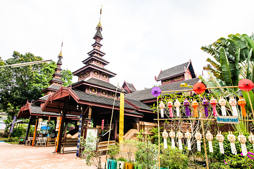 Chom Sawan temple in Phrae province, Thailand.