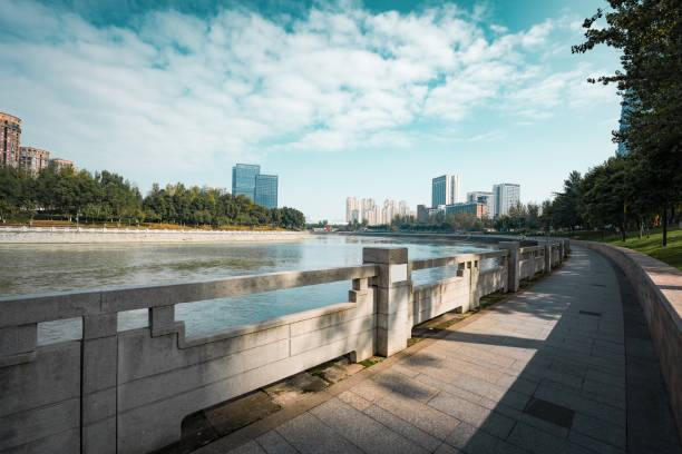 istock Modern Urban Architecture in Chengdu in Sunny Days 1455735644