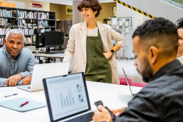 istock Business people having a meeting 1455752991