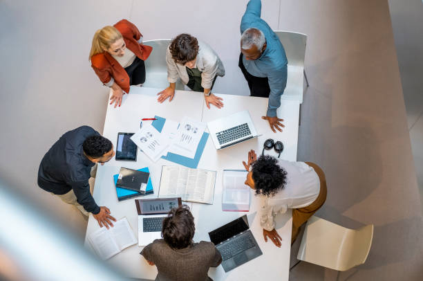 istock Business people having a meeting 1455753265