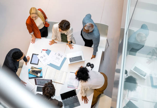istock Business people having a meeting 1455753326