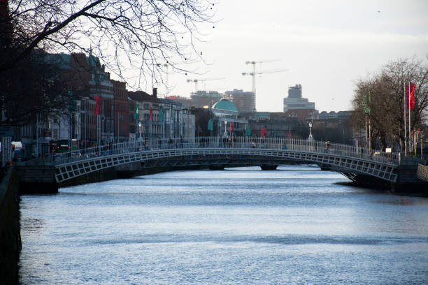istock ha'penny bridge over liffey river in dublin in winter day 1455754036