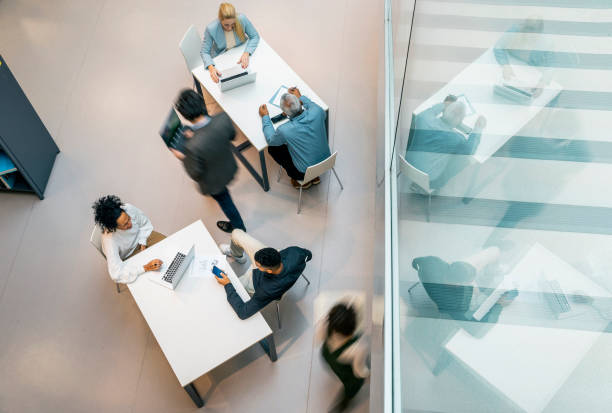 istock Business people having a meeting 1455755055