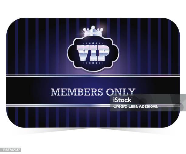Vip Card Blue Members Only Vip Card Design Template Design With Diamonds On Luxury ...