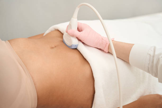 istock Young woman having tests before starting treatment in clinic 1455764449
