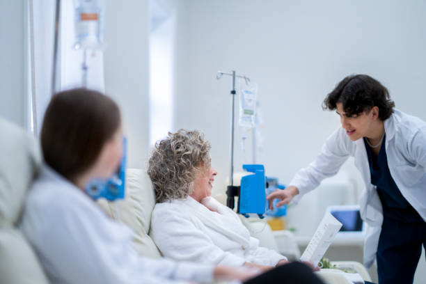 istock Medical Professional Checking on Vitamin Therapy Patients 1455765205