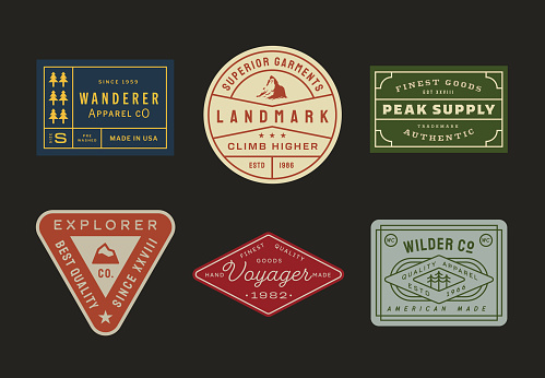 Vintage Inspired Adventure Labels & Tags