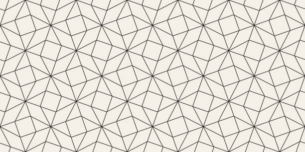 Seamless Geometric Vector Pattern Seamless. Colors easily changed. wallpaper sample stock illustrations