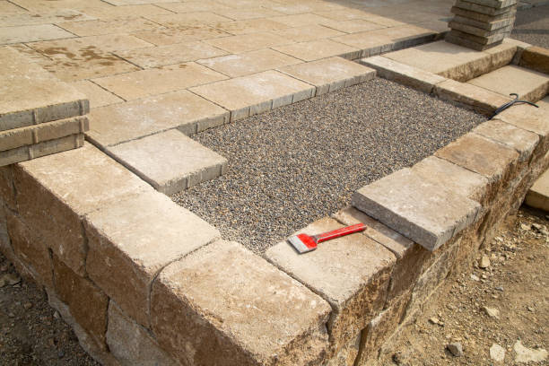 istock Construction of a new wall and terrace 1455777729
