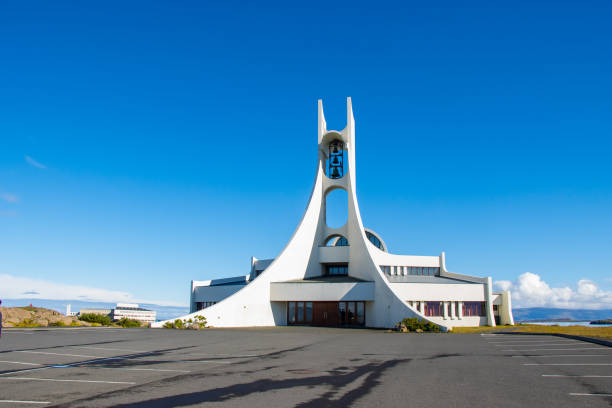 istock Modern Church Architecture in Iceland Stykkisholmur 1455779946
