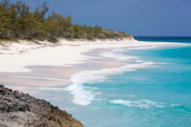 istock Half Moon Cay Turquoise Color Waves 1455796486