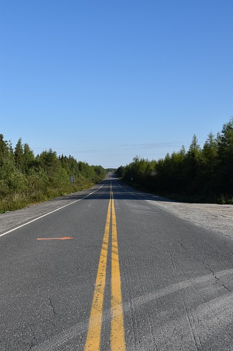 La route de la Baie James, Québec, Canada