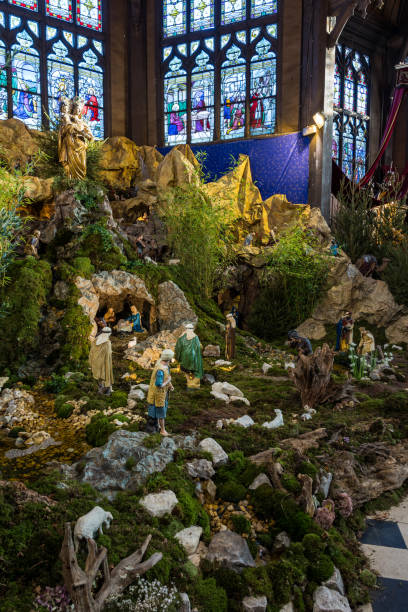 istock Nativity scene inside the Sainte-Catherine Church in Honfleur 1455811784