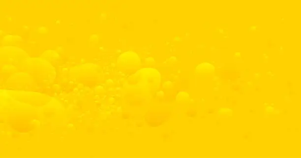 Vector illustration of Yellow lava lamp abstract water bubbles background