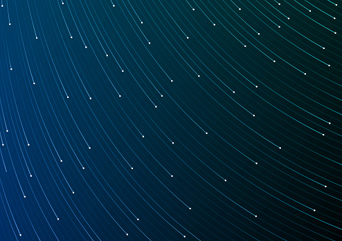 Modern dark blue abstract information data lines vector background