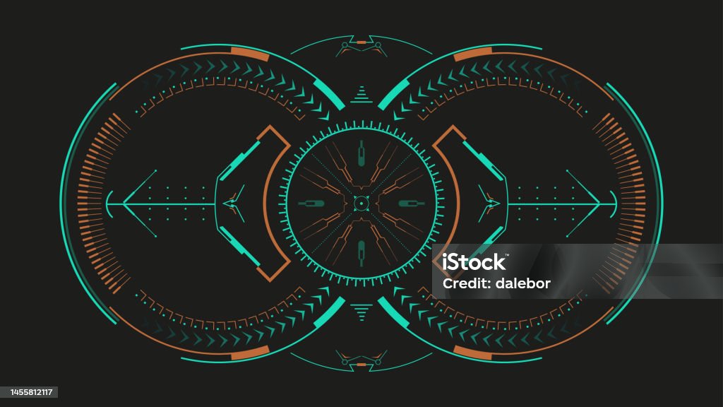 Futuristic Computer User Interface Futuristic User Interface Element Stock Illustration - Download Image ...