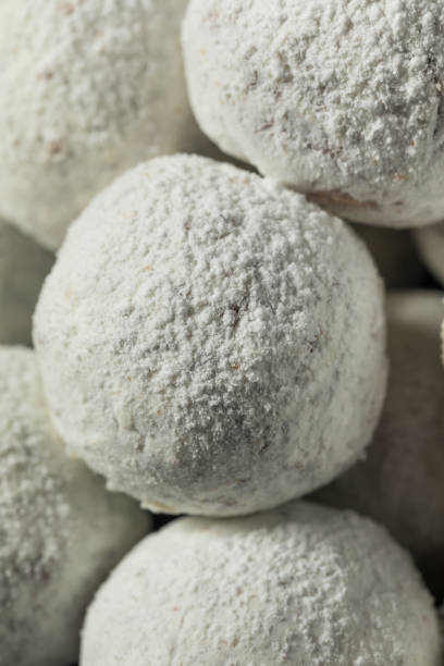 istock Homemade Sweet Powdered Donut Holes 1455817840