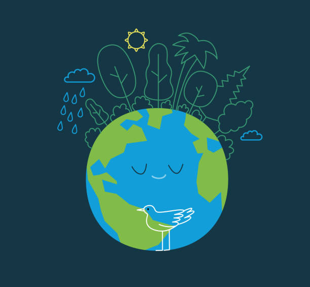 Ecology - Earth day vector art illustration