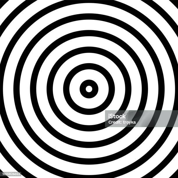 Circular Line Pattern Background Circle Lines Pattern Abstract Geometric Black And White Background ...