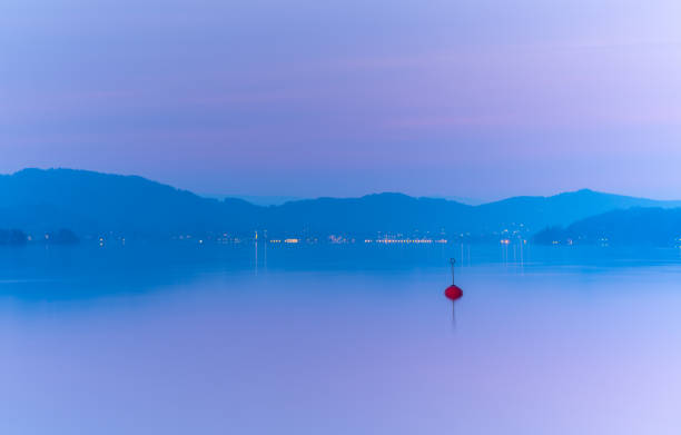 Beautiful Sunrise in Austria at lake woerth, beautiful colors
