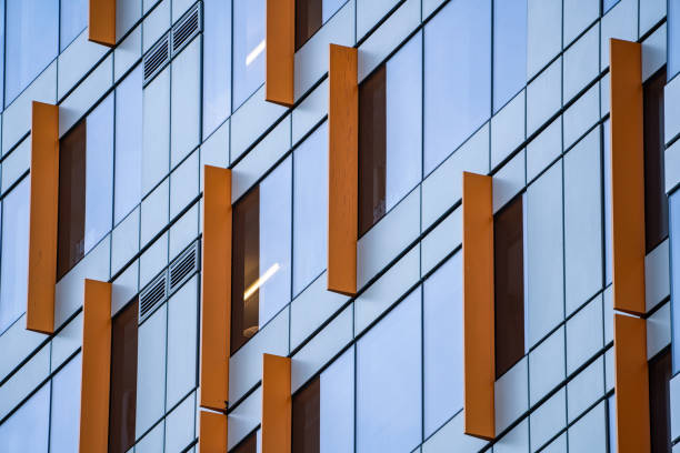 istock Metal Panels on Side of Modern Building 1455834821