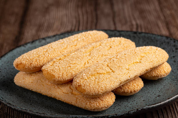 istock ladyfingers cookies on the table. 1455839498