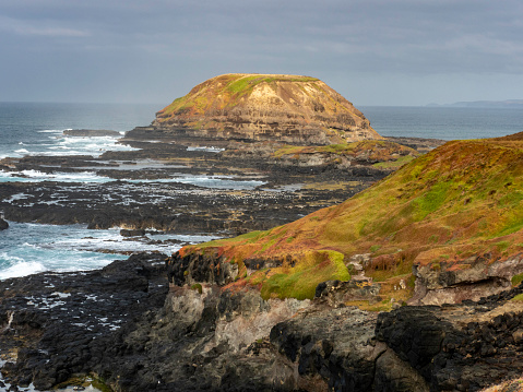 The beautiful coastline on Phillip Island