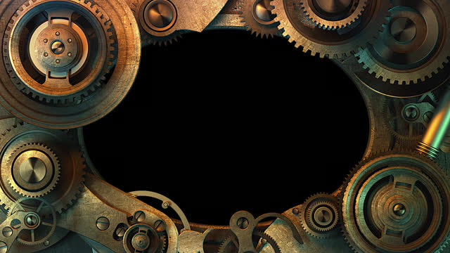 The Frame Mechanism In The Style Of Steampunk