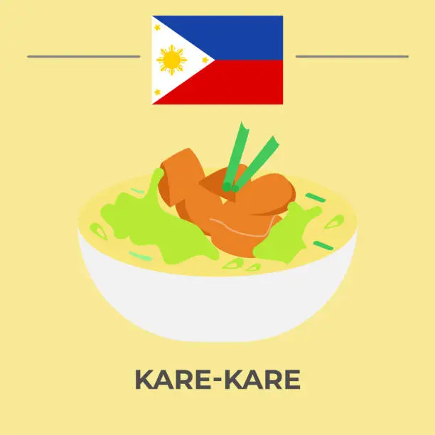 Vector illustration of Kare-kare